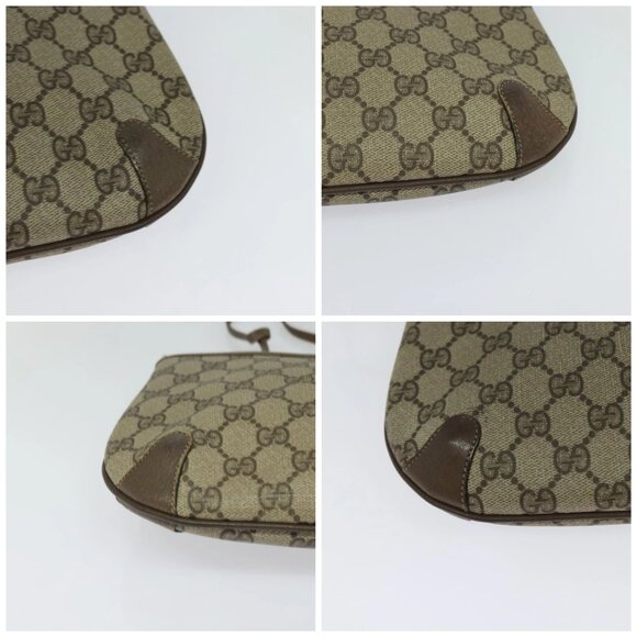 GUCCI GG Supreme Web Sherry Line Shoulder Bag PVC Beige 904 02 026 Auth bs27641 - Picture 14 of 16